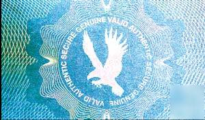 Holographic overlay - secure eagle