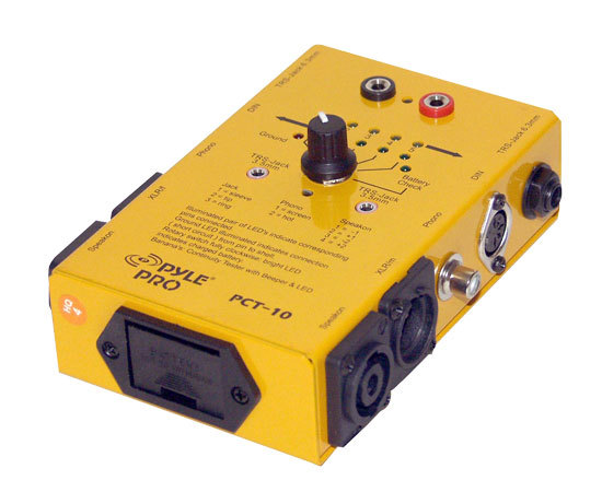 New pyle pro PCT10 8 plug audio cable tester xlr trs 