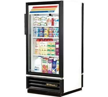 New true gdm-10PT pass thru glass door merchandiser 