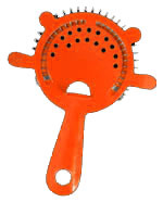 Orange 4 prong strainer home party bar club equipment