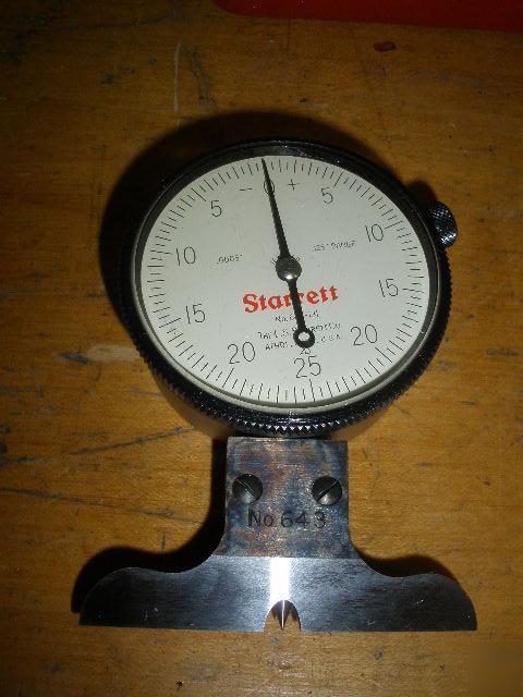 Starrett dial depth gage 643 j