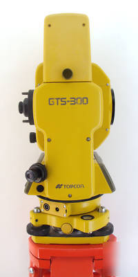Topcon gts-303 total station, surveying, stakeout