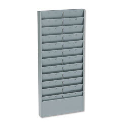  buddy products gray steel time card or display rack