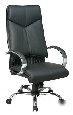 High back leather contemporary office chair, os-8200