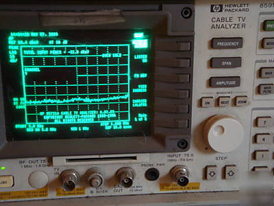 Hp agilent 8591C cable tv analyzer 1 mhz - 1.8 ghz