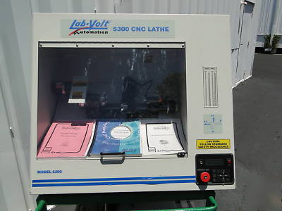 Labvolt 5300 cnc 2 axis lathe plc control slant bed