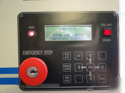 Labvolt 5300 cnc 2 axis lathe plc control slant bed