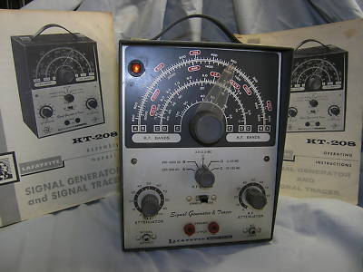 Lafayette kt-208 rf signal generator & tracer w/manual 