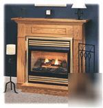 Monessen DFX24 corner cabinet gas vent free fireplace