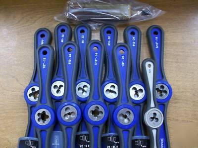11PCS high speed steel speed threader die with handle