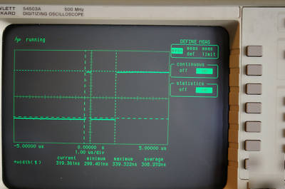 54503A 500 mhz 4 chan oscilloscope no burn refurbished