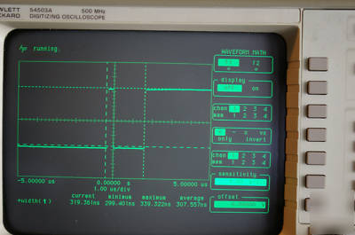 54503A 500 mhz 4 chan oscilloscope no burn refurbished
