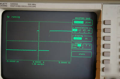 54503A 500 mhz 4 chan oscilloscope no burn refurbished