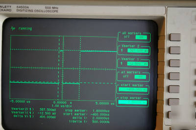 54503A 500 mhz 4 chan oscilloscope no burn refurbished