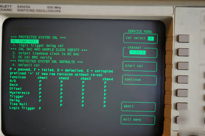 54503A 500 mhz 4 chan oscilloscope no burn refurbished