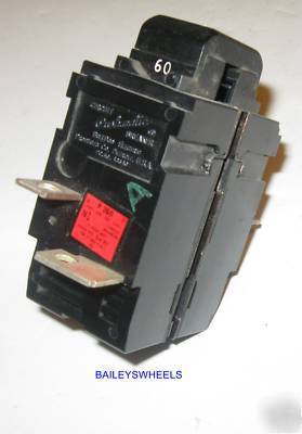 Bulldog pushmatic 2 pole 60A 60 amp breaker W260 P260