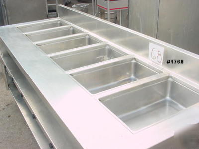 Commercial electrical kitchen steam table- 6 wells 