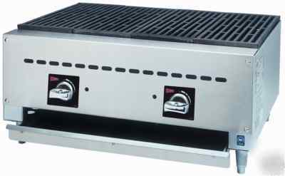 Commercial kitchen gas char-broiler- 24