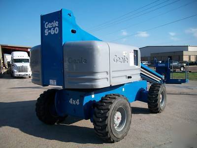 Genie S60 aerial man boom lift scissor boomlift manlift