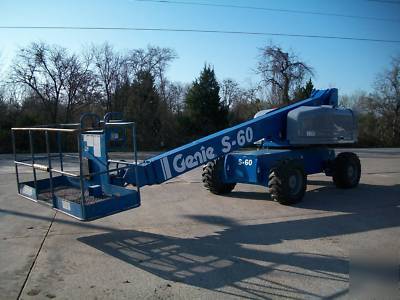 Genie S60 aerial man boom lift scissor boomlift manlift