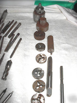 High speed machinest tools bits-drills-taps lot of 167
