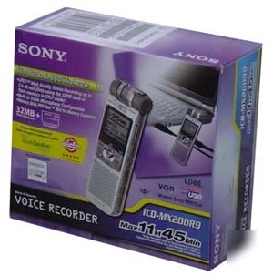 Icd-MX20DR9 sony ic recorder w/vtp 9.0 dragon software