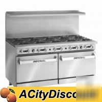 Imperial 60IN gas restaurant range 10 burners & 2 ovens