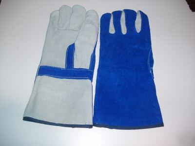 Premium side split cowhide welding gloves- l (2 paires)
