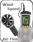 Professional anemometer wind speed-airflow gauge meter 