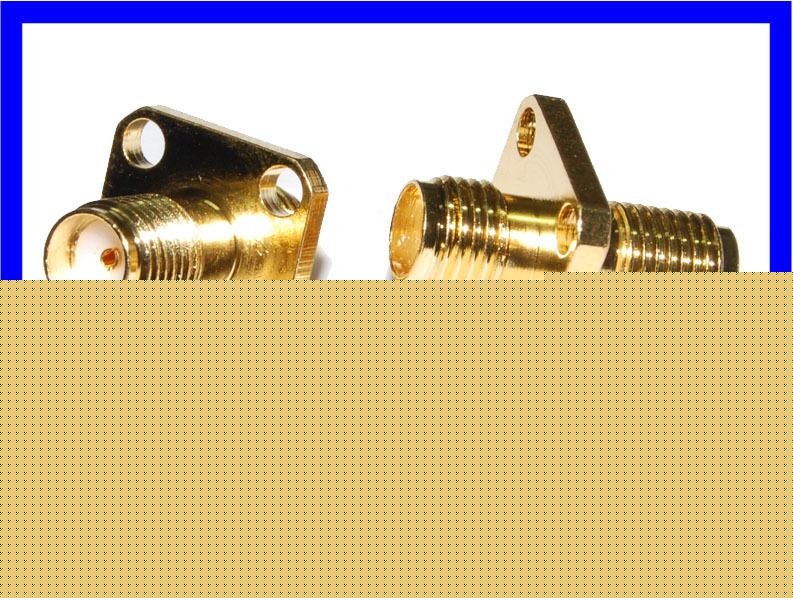 Sma adapter female to female with 4-hole panel mount