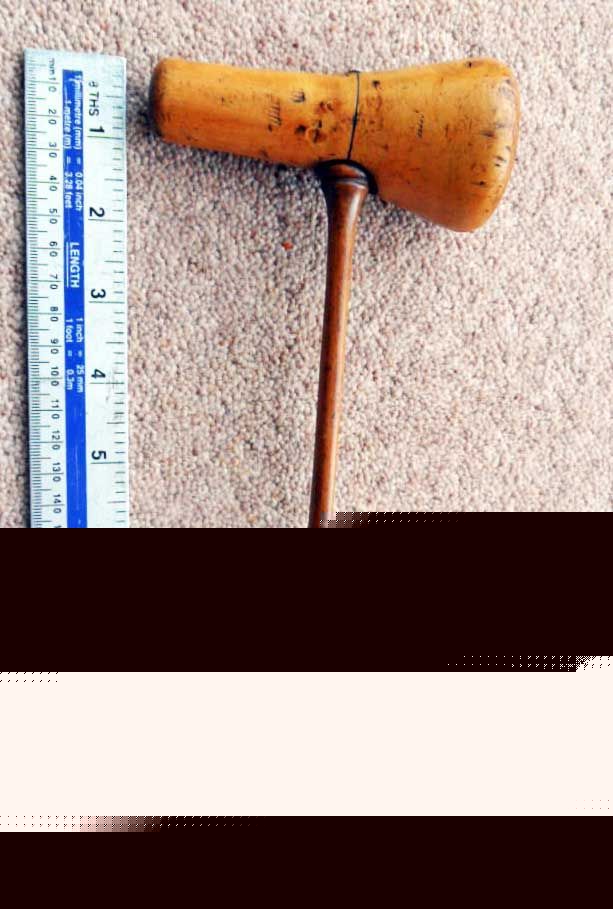 Vintage tool rare jewellers silversmiths boxwood hammer