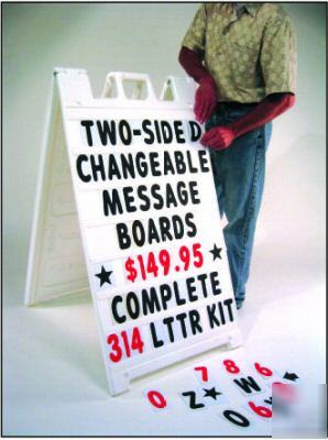 Sidewalk signicade a-frame sandwich board sign kit