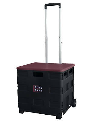 Qube cart - black - folding hand truck / dolly / quik