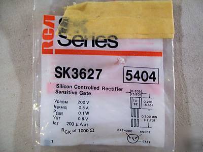 Silicon controlled rectifier sensitive gate, sk series
