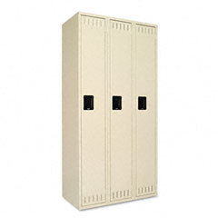 Tennsco single tier threelocker unit