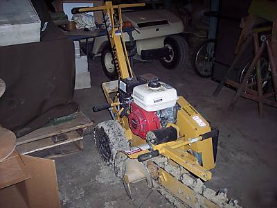 Used vermeer RT60 walk trencher, honda gas engine 