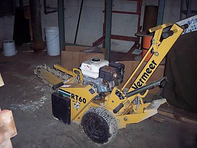 Used vermeer RT60 walk trencher, honda gas engine 