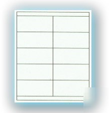 1000 laser inkjet labels 2 x 4 1/4, compatible w/5663
