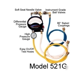 Acugauge 521G backflow preventer test kit w/ gauge