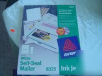 Avery 8325 white self seal mailer inkjet nip 