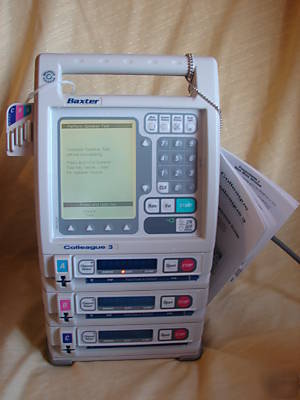 Baxter colleague iii ct, 3 channel infusion pump 