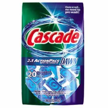 Cascade automatic dishwasher detergent case pack 5
