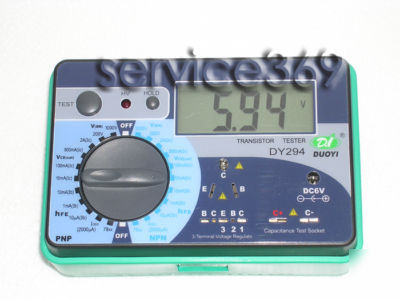 DY294 transistor tester + capacitor volt test