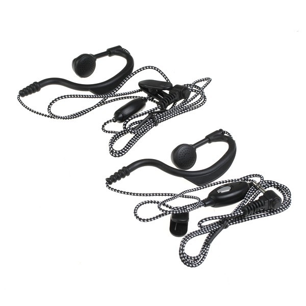 2 x earpiece mic for motorola talkabout T6200 frs radio