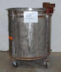 225 gallon stainless industrial kettle mixing tank vat