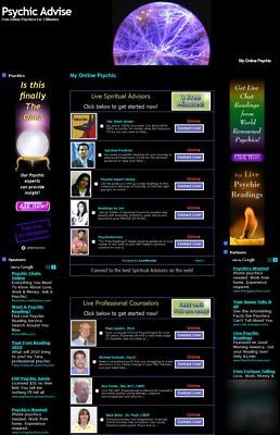 Established online psychic website business for sale