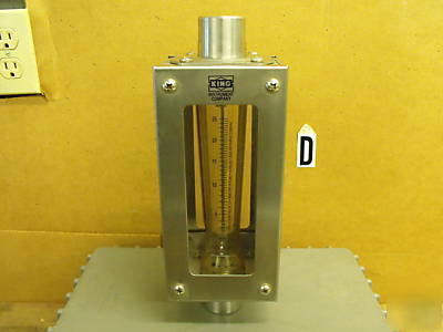 King instruments co. 7310 series flow meter ss encased 