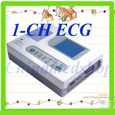 1-ch ecg ekg electrocardiograph interpretation
