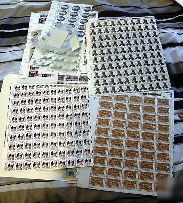 $365 face value-u.s. postage-various sheets& blocks 