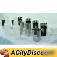 Assorted lot of bar items caddies shakers pour bottles